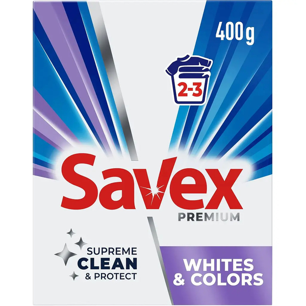 Стиральный порошок Savex Whites & Colors, 400 г - Pampik