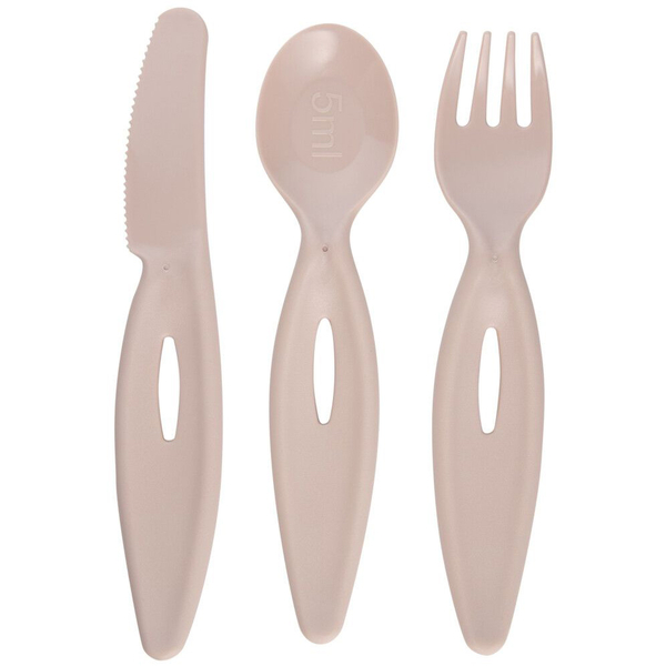 Набір столових приборів Canpol babies (виделка, ніж, ложка), рожевий (31/418_pin) - Pampik