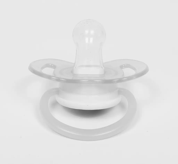 Пустушка силіконова Курносики Я люблю маму, кругла, 0-6 міс., рожевий (7015 0+ Л.М) - Pampik - 2