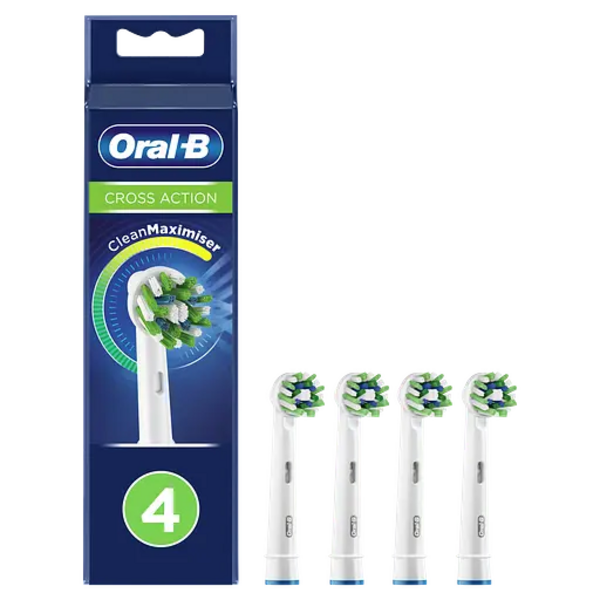 Змінні насадки для зубної щітки Oral -B Cross Action, 4 шт. - Pampik