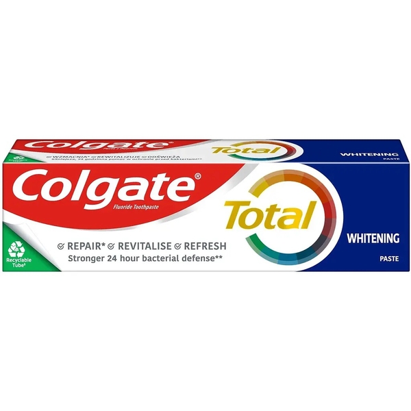 Зубна паста Colgate Total Whitening, багатофункціональна, антибактеріальна, 75 мл - Pampik - 5