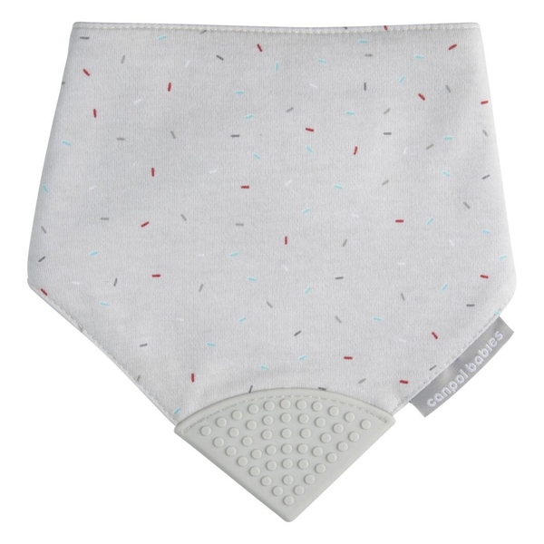 Слинявчик Canpol babies з прорізувачем, сірий (26/902_grey) - Pampik