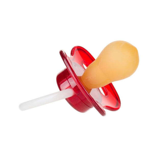 Латексная круглая пустышка Canpol babies Space, 0-6 мес., красный (23/221_red_new) - Pampik - 2