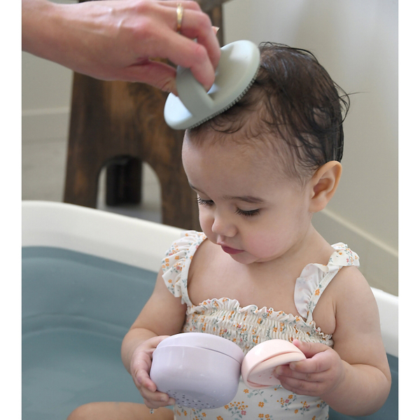 Губка для купания Beaba силиконовая, зеленый (920412) - Pampik - 6