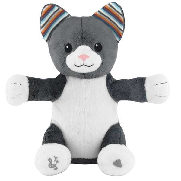 Уцінка. Інтерактивна м'яка іграшка Zazu Котик Хлої, з плесканням та співом, сірий (ZA-CHLOE-01) - Pampik
