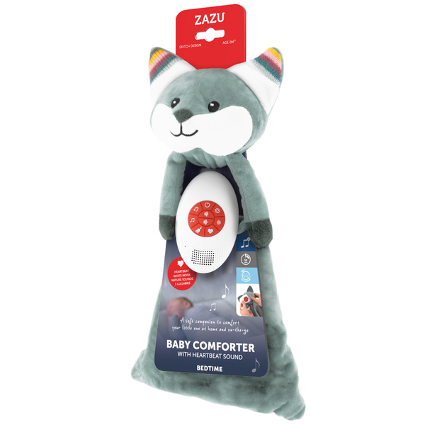 Мягкая игрушка-комфортер Zazu Felix с белым шумом и мелодиями (ZA-FELIX-01) - Pampik - 9