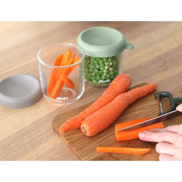 Набор стеклянных контейнеров для хранения Beaba, 2 шт., 2х250 мл (914011) - Pampik - 5