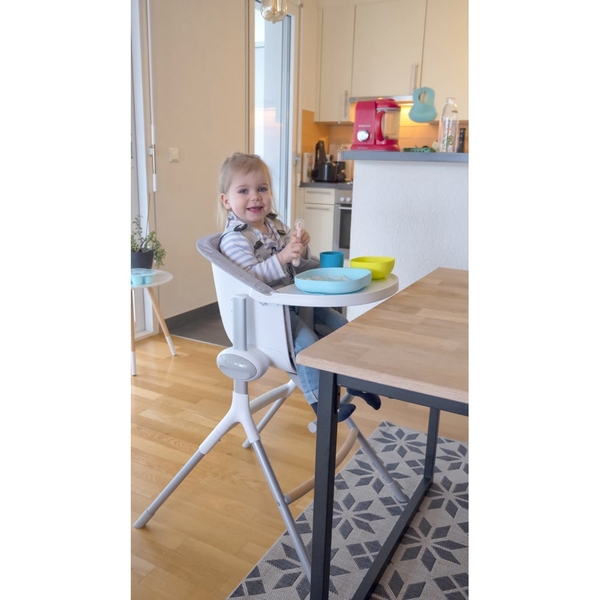 Сидение для стульчика для кормления Beaba Up & Down, серый (912554) - Pampik - 5