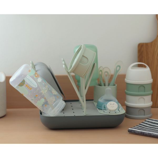 Сушилка для посуды Beaba Forest, зеленый/серый (911731) - Pampik - 14