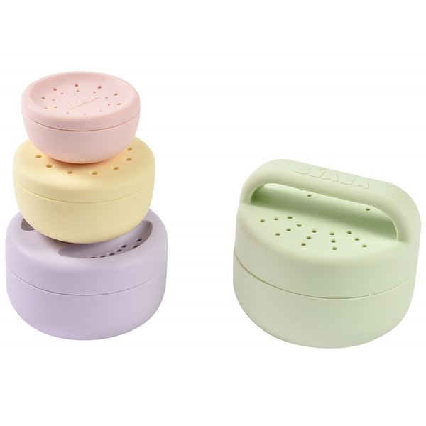 Набір іграшок для купання Beaba силіконовий, різнобарвний (920409) - Pampik - 3