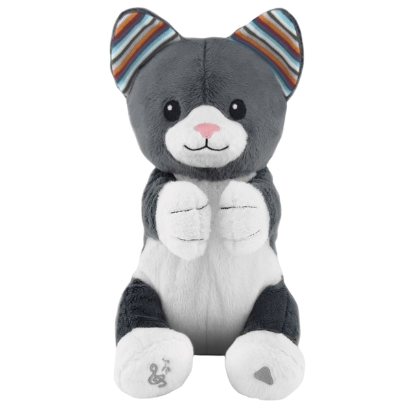 Уцінка. Інтерактивна м'яка іграшка Zazu Котик Хлої, з плесканням та співом, сірий (ZA-CHLOE-01) - Pampik - 2