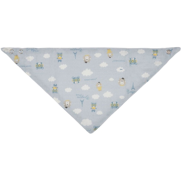 Слинявчик мусліновий Canpol babies Bonjour Paris, 2 шт., блакитний (26/900_blu) - Pampik - 4