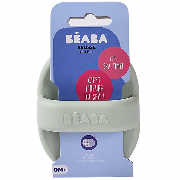 Губка для купания Beaba силиконовая, зеленый (920412) - Pampik - 4