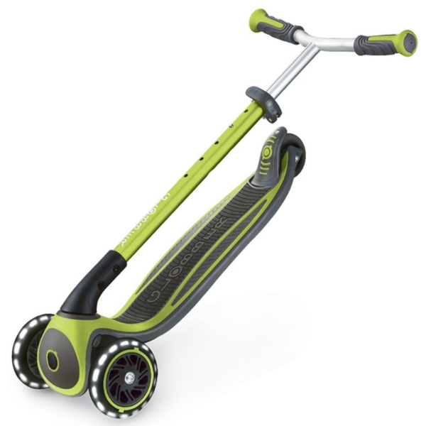 Самокат Globber Master Lights, колеса з підсвіткою, зелений (662-116-2) - Pampik - 5