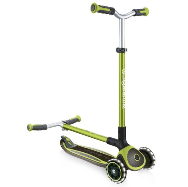 Самокат Globber Master Lights, колеса з підсвіткою, зелений (662-116-2) - Pampik - 4