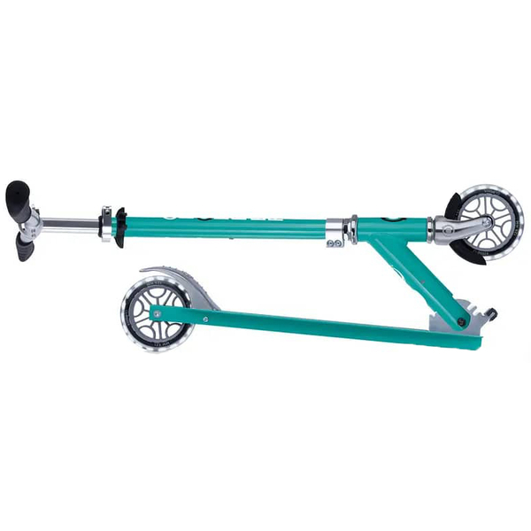 Самокат Globber Flow Element Lights, колеса з підсвічуванням, нефритовий (721-307) - Pampik - 8