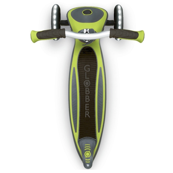 Самокат Globber Master Lights, колеса з підсвіткою, зелений (662-116-2) - Pampik - 7