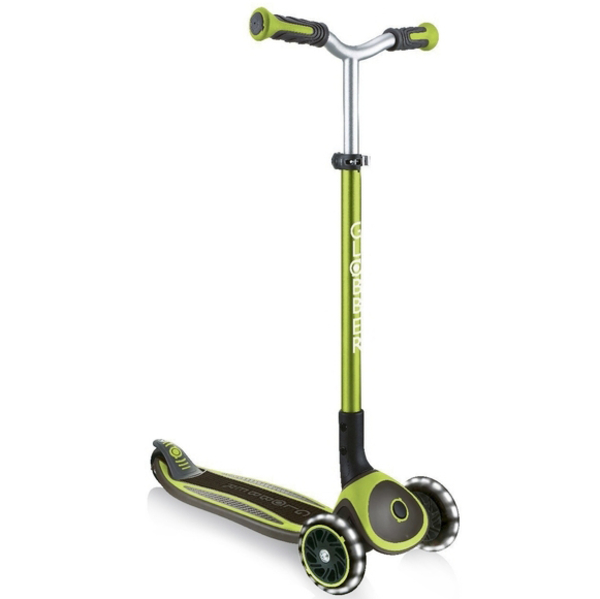 Самокат Globber Master Lights, колеса з підсвіткою, зелений (662-116-2) - Pampik - 2