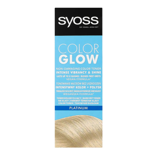 Тонирующий бальзам для волос Syoss Color Glow, Платиновый Блонд, 100 мл (2806373) - Pampik - 2