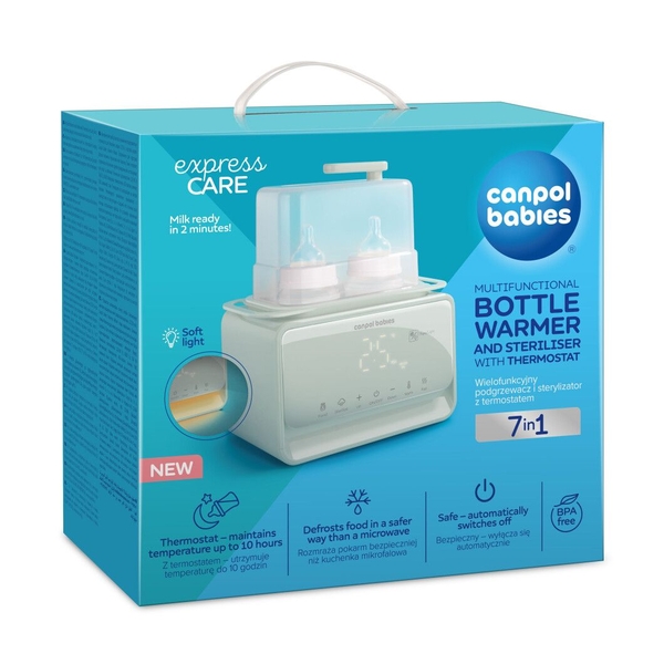 Підігрівач і стерилізатор Canpol babies 7в1 з терморегулятором і підсвіткою (12/218) - Pampik - 17