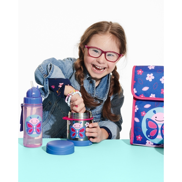 Бутылочка с трубочкой Skip Hop Zoo Кит (9N567310) - Pampik - 3