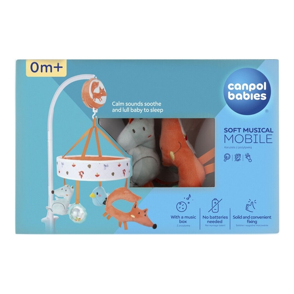 Карусель музыкальная Canpol babies Fox (75/201) - Pampik - 10