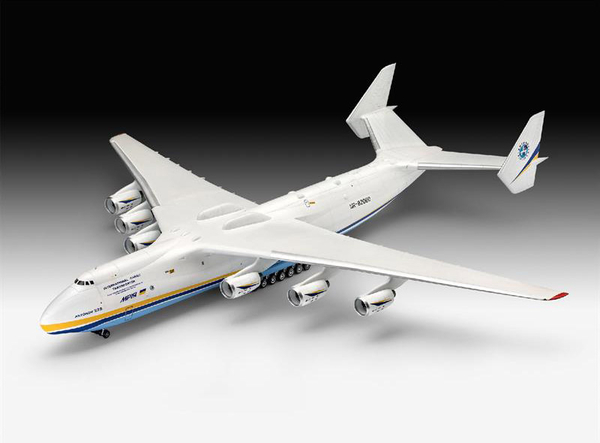 Збірна модель Revell Вантажний літак Antonov АН-225 Мрія, рівень 5, масштаб 1:144, 203 деталі (RVL-04958) - Pampik - 6