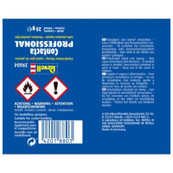 Клей Revell Contacta профессиональный, 25 г (RVL-39604) - Pampik - 2