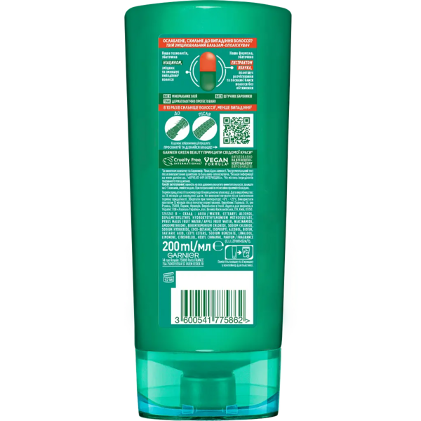 Бальзам-ополіскувач Garnier Fructis Ріст на повну силу, 200 мл - Pampik - 2