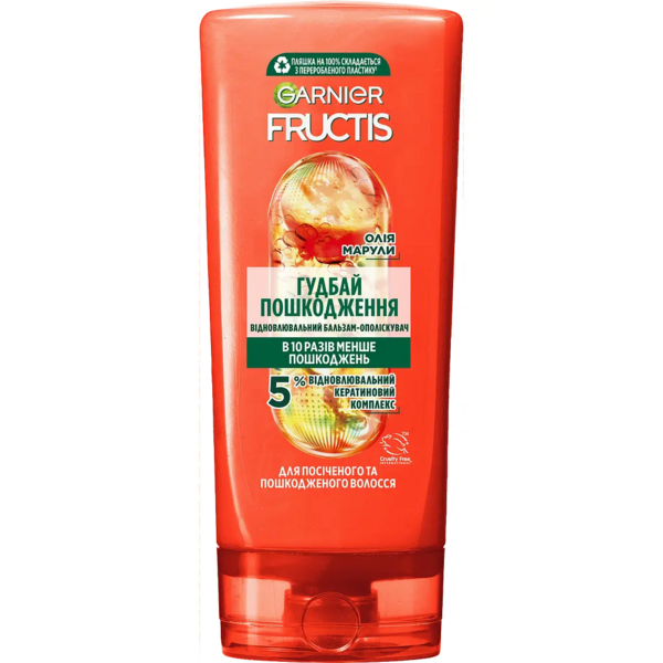 Бальзам-ополіскувач Garnier Fructis Гудбай посічені кінчики, для всіх типів волосся, 200 мл - Pampik