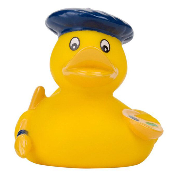 Іграшка для купання Canpol babies Каченя Художник (2/992_blu) - Pampik - 3