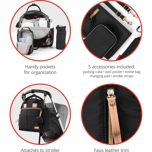 Сумка для мами Skip Hop Suite, чорний (200675) - Pampik - 6