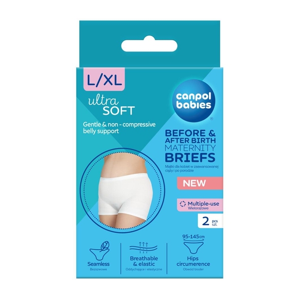 Трусики післяпологові та для вагітних Canpol babies, р.L/XL, 2 шт. (16/001) - Pampik - 14