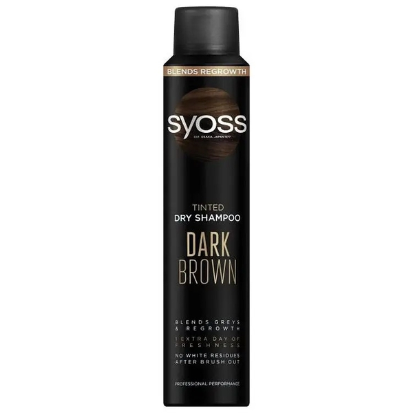 Сухий шампунь Syoss Dark Brown, 200 мл - Pampik