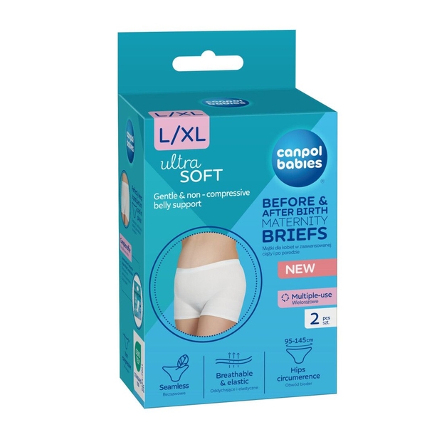 Трусики післяпологові та для вагітних Canpol babies, р.L/XL, 2 шт. (16/001) - Pampik - 13
