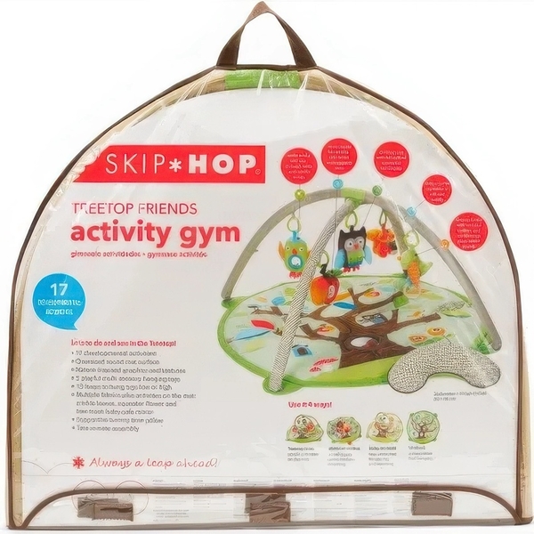 Розвиваючий килимок з дугами Skip Hop Мешканці казкового лісу, зелений (307500) - Pampik - 5