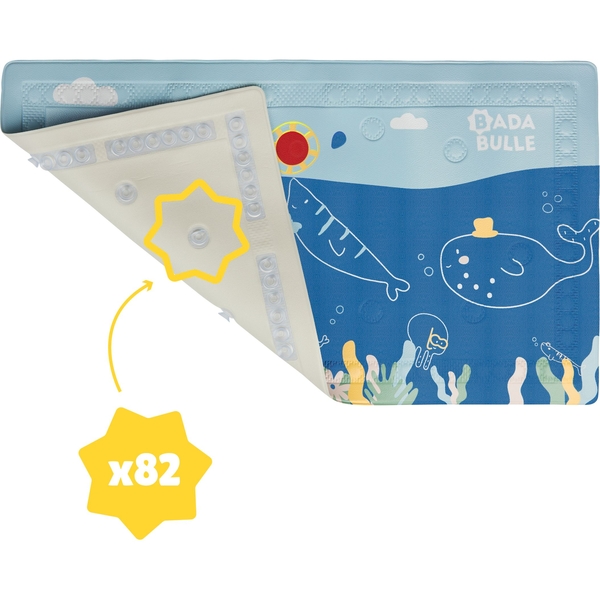 Килимок для ванни Badabulle з індикатором температури, синій (B023016) - Pampik - 4