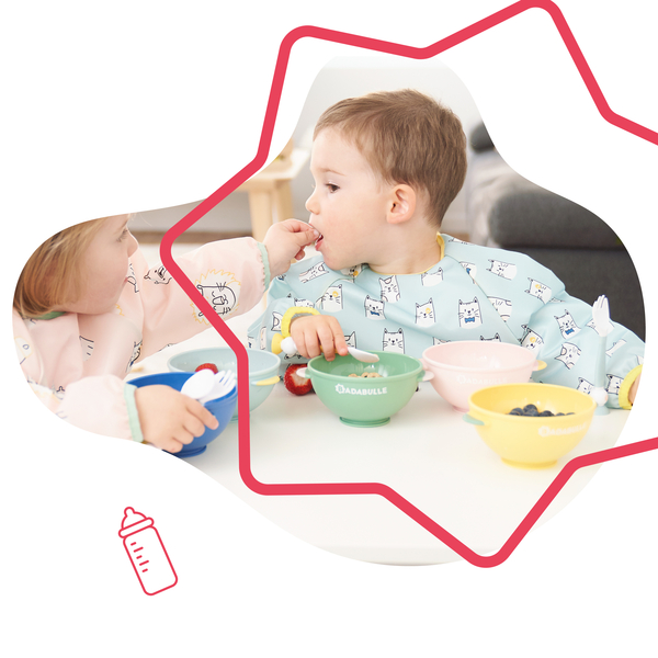 Нагрудник с длинными рукавами Badabulle, голубой (B007025) - Pampik - 8