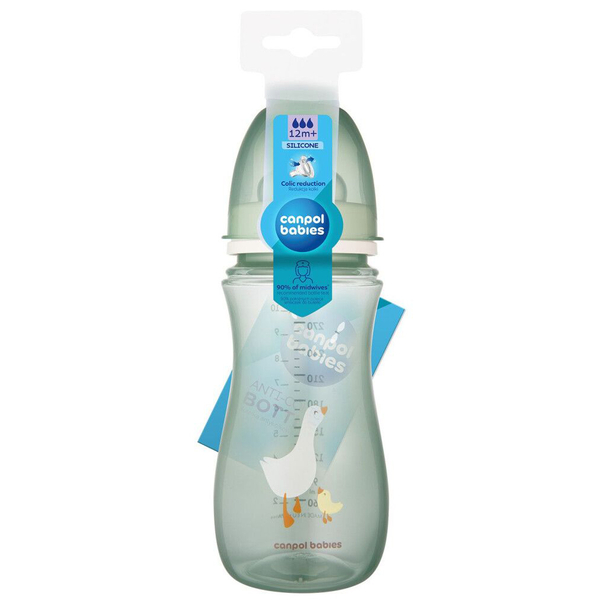 Пляшечка Canpol babies Easystart Гуси антиколікова з широким отвором, 300 мл (35/246) - Pampik - 3