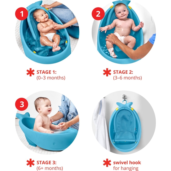 Ванночка Skip Hop Кит, 70 см, блакитний (235465) - Pampik - 7