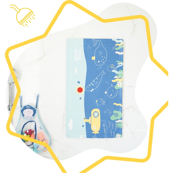 Килимок для ванни Badabulle з індикатором температури, синій (B023016) - Pampik - 5