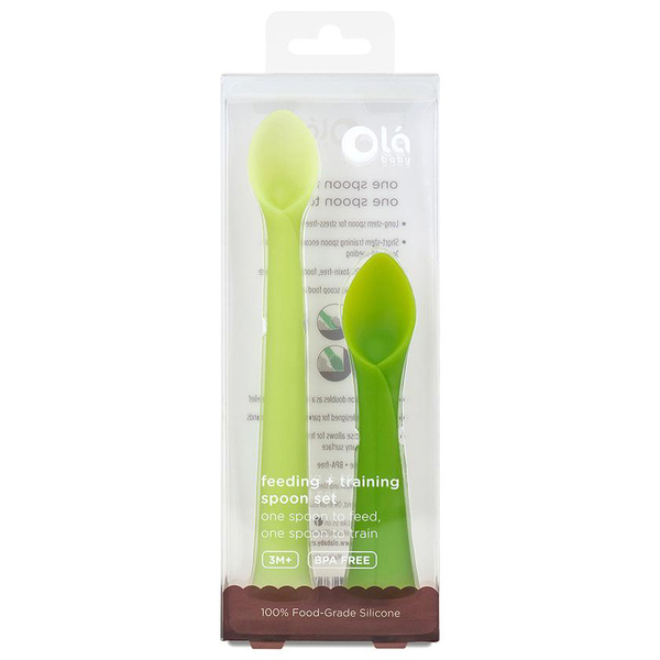 Набор детских ложек Olababy для кормления и обучения, 2 шт. (30300) - Pampik - 2