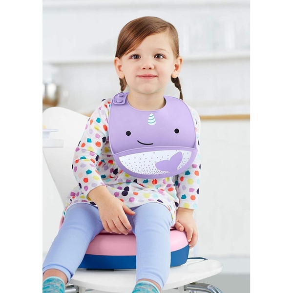 Нагрудник силиконовый Skip Hop Zoo Кит (9I415110) - Pampik - 4