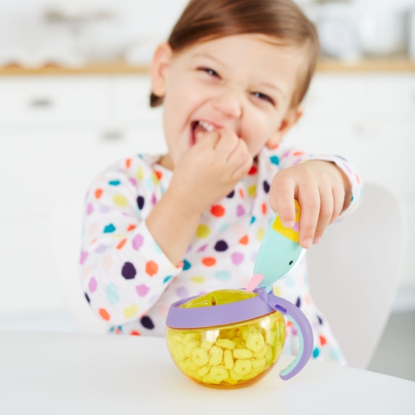 Контейнер-чашка для снеків Skip Hop Zoo Єдиноріг (252566) - Pampik - 6