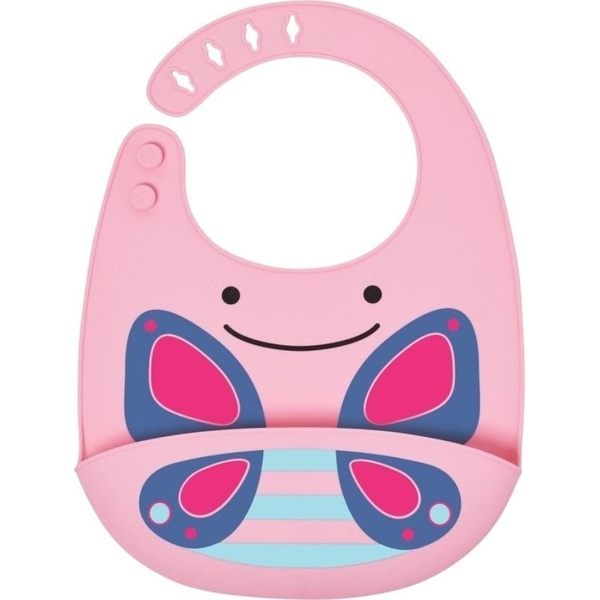 Нагрудник силіконовий Skip Hop Метелик (232202) - Pampik