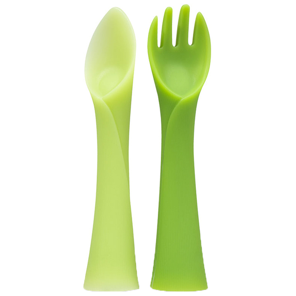 Перша виделка і ложка Olababy, силікон (30600) - Pampik