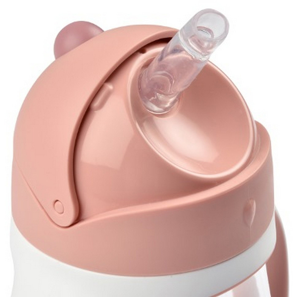 Поїльник з трубочкою Beaba Old Pink, 300 мл, рожевий (913480) - Pampik - 7