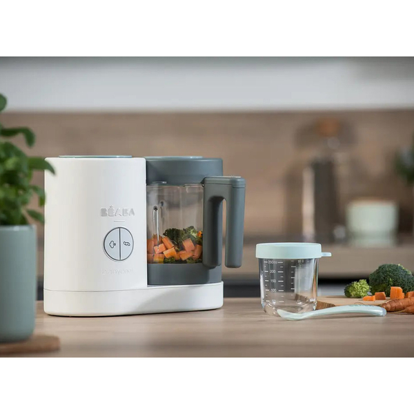 Уцінка. Пароварка-блендер Beaba Babycook Neo Night, білий з сірим (912773) - Pampik - 7