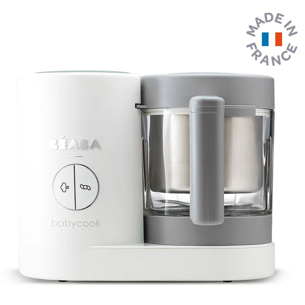 Уцінка. Пароварка-блендер Beaba Babycook Neo Night, білий з сірим (912773) - Pampik - 2