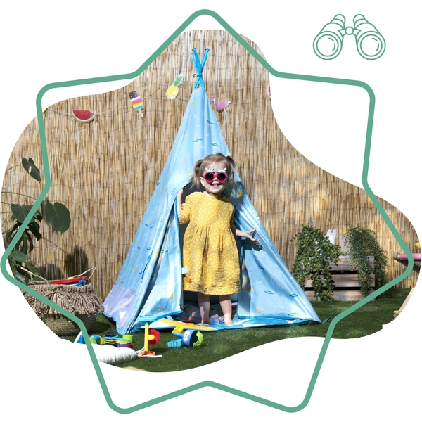 Уценка. Палатка-вигвам Badabulle Jungle Tepee с УФ-защитой (B038000) - Pampik - 7